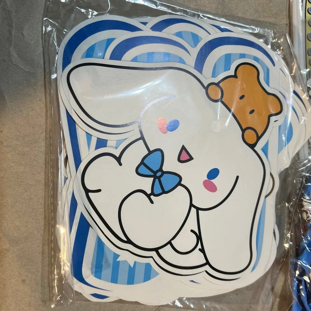 Sanrio Cinnamoroll Birthday Party Supplies Kit Blue Pink White Kawaii Decor Set